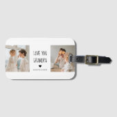 Modernes Collage Foto Liebe Opa Bestes Geschenk Gepäckanhänger (Vorderseite (Horizontal))