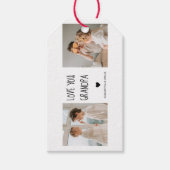 Modernes Collage Foto Liebe Opa Bestes Geschenk Geschenkanhänger (Vorderseite)