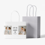 Modernes Collage Foto Liebe Opa Bestes Geschenk Große Geschenktüte