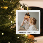 Modernes Collage Foto Liebe Opa Bestes Geschenk Keramikornament<br><div class="desc">Modernes Collage Foto Liebe Opa Bestes Geschenk</div>