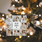 Modernes Collage Foto Liebe Opa Bestes Geschenk Keramikornament