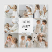 Modernes Collage Foto Liebe Opa Bestes Geschenk Magnetkarte (Vorderseite)
