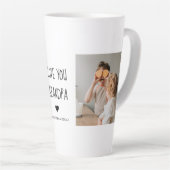 Modernes Collage Foto Liebe Opa Bestes Geschenk Milchtasse (Rechte Ecke)