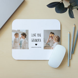 Modernes Collage Foto Liebe Opa Bestes Geschenk Mousepad