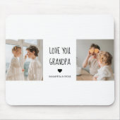 Modernes Collage Foto Liebe Opa Bestes Geschenk Mousepad (Vorne)