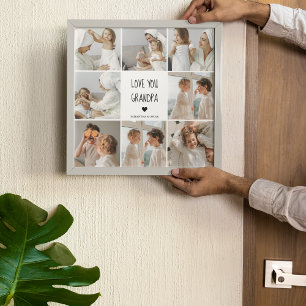 Modernes Collage Foto Liebe Opa Bestes Geschenk Poster