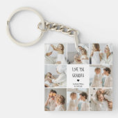 Modernes Collage Foto Liebe Opa Bestes Geschenk Schlüsselanhänger (Vorderseite)