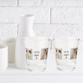 Modernes Collage Foto Liebe Opa Bestes Geschenk Schnapsglas