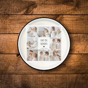 Modernes Collage Foto Liebe Opa Bestes Geschenk Serviette