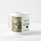 Modernes Collage Foto Liebe Sie Opa Kaffeetasse (Vorderseite Links)