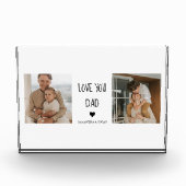 Modernes Collage Foto & Liebe Sie Vater Geschenk (Vorderseite)