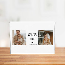Modernes Collage Foto & Liebe Sie Vater Geschenk