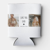 Modernes Collage Foto & Liebe Sie Vater Geschenk Dosenkühler (Vorderseite)