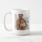Modernes Collage Foto & Liebe Sie Vater Geschenk Kaffeetasse (Links)
