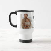 Modernes Collage Foto & Liebe Sie Vater Geschenk Reisebecher (Links)
