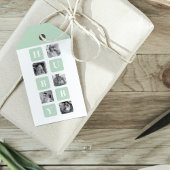 Modernes Collage Foto Minze Bestes Hubby-Geschenk Geschenkanhänger