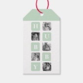 Modernes Collage Foto Minze Bestes Hubby-Geschenk Geschenkanhänger (Vorderseite)