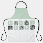 Modernes Collage Foto Minze Bestes Hubby-Geschenk Schürze (Vorderseite)
