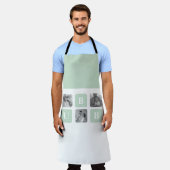 Modernes Collage Foto Minze Bestes Hubby-Geschenk Schürze (Getragen)