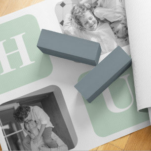Modernes Collage Foto Minze Bestes Hubby-Geschenk Yogamatte