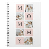 Modernes Collage Foto & Pastell Pink Mommy Geschen Notizblock (Vorderseite)
