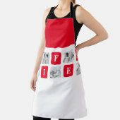 Modernes Collage Foto & Red-Geschenk für Liebhaber Schürze (InSitu)