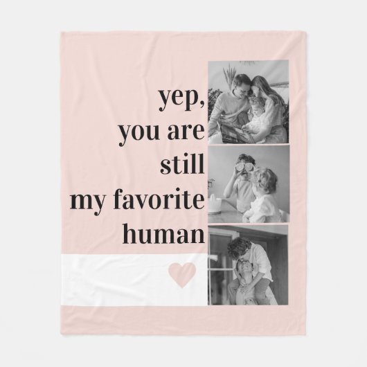 Modernes Collage Foto & Romantische tolle Geschenk Fleecedecke (Vorderseite)