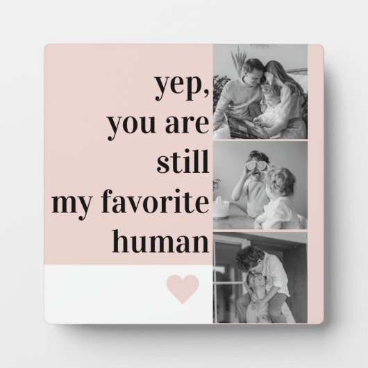 Modernes Collage Foto & Romantische tolle Geschenk Fotoplatte (Vorderseite)