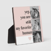 Modernes Collage Foto & Romantische tolle Geschenk Fotoplatte (Vorderseite)