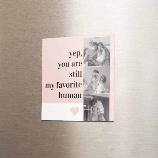 Modernes Collage Foto & Romantische tolle Geschenk Magnet