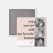 Modernes Collage Foto & Romantische tolle Geschenk Magnet (Vorderseite/Rückseite)