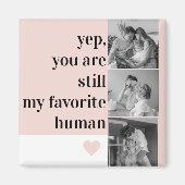 Modernes Collage Foto & Romantische tolle Geschenk Magnet (Vorne)