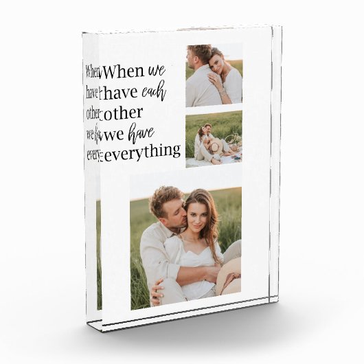 Modernes Collage Foto Romantisches Couquote-Gesche (Links)