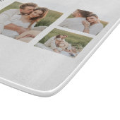 Modernes Collage Foto Romantisches Couquote-Gesche Schneidebrett (Ecke)