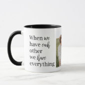 Modernes Collage Foto Romantisches Couquote-Gesche Tasse (Links)