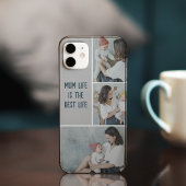 Modernes Collage Foto & Text iPhone Case