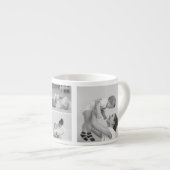 Modernes Collage Foto & Text Red Heart Mother Gift Espressotasse (Vorderseite Rechts)