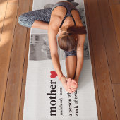 Modernes Collage Foto & Text Red Heart Mother Gift Yogamatte