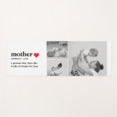 Modernes Collage Foto & Text Red Heart Mother Gift Yogamatte (Vorderseite (Horizontal))