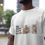 Modernes Collage Foto | `Vater Gift T-Shirt<br><div class="desc">Moderne Collage Foto Geschenke sind ein nachdenklicher und sentimentaler Weg,  um Ihrem Vater zu zeigen,  wie wichtig es Ihnen am Vatertag ist. Es ermöglicht Ihnen,  Erinnerungen und Momente zusammenzubringen,  die für Sie beide von besonderem Interesse sind,  und sie in einer wunderschönen und künstlerischen Art und Weise zu präsentieren.</div>