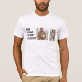 Modernes Collage Foto | `Vater Gift T-Shirt (Vorderseite)