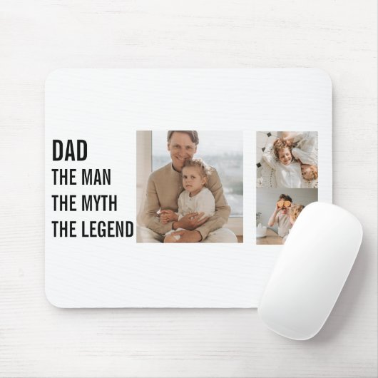 Modernes Collage Foto | VATER Mousepad (Mit Mouse)