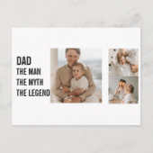 Modernes Collage Foto | VATER Postkarte (Vorderseite)