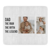 Modernes Collage Foto | VATER Schneidebrett (Vorderseite)