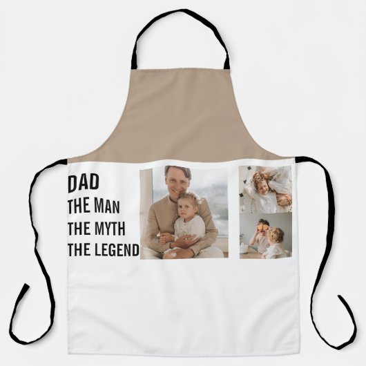 Modernes Collage Foto | VATER Schürze (Vorderseite)