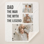 Modernes Collage Foto | VATER Sherpadecke (Vorderseite)