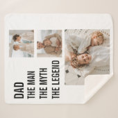 Modernes Collage Foto | VATER Sherpadecke (Vorderseite (Horizontal))