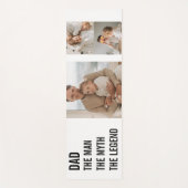 Modernes Collage Foto | VATER Yogamatte (Vorderseite)