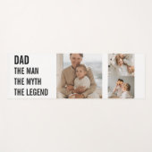 Modernes Collage Foto | VATER Yogamatte (Vorderseite (Horizontal))