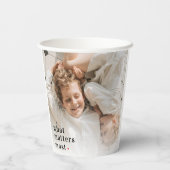 Modernes Collage Foto, was am meisten Familiengesc Pappbecher (Rückseite)